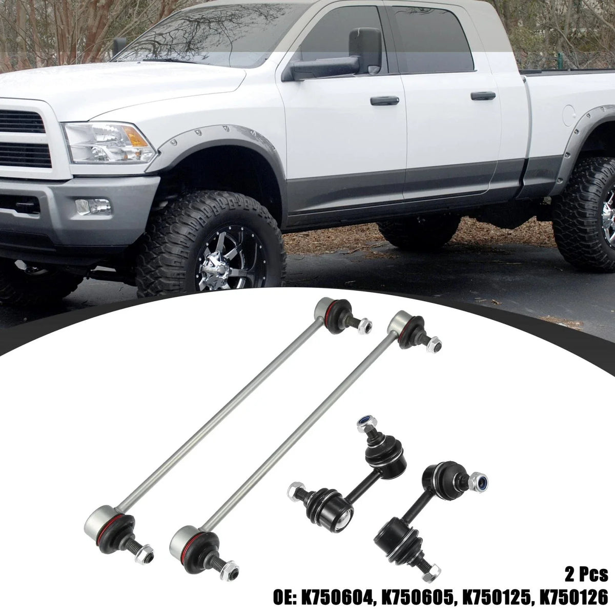 Set of 4 Front Sway Bar Links K750604 for Honda Civic (2012–2015)