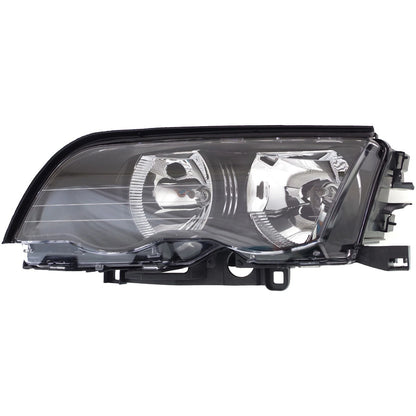 Left & Right Side Headlight for BMW 323i (1999–2000) Halogen w/ Bulbs
