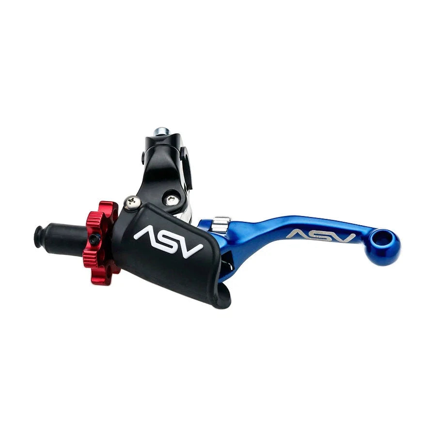 2X Shorty Blue Front Brake Pro Clutch Perch Levers for Yamaha YFZ 450 (2004–2006)