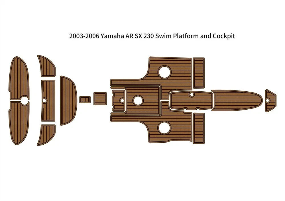 EVA Foam Teak Flooring Pad for Yamaha AR SX 230 (2003–2006)
