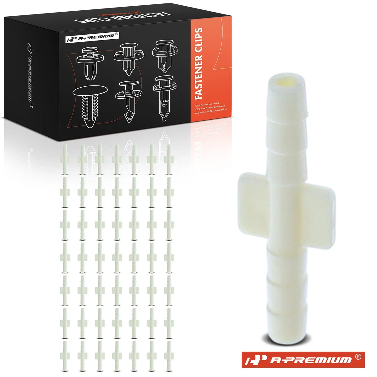 Set of 50 Nylon Hose Connector Retainer Clips for GM Ford