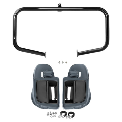 Lower Vented Fairings Engine Guard Bar for 2014-2023 Harley Touring