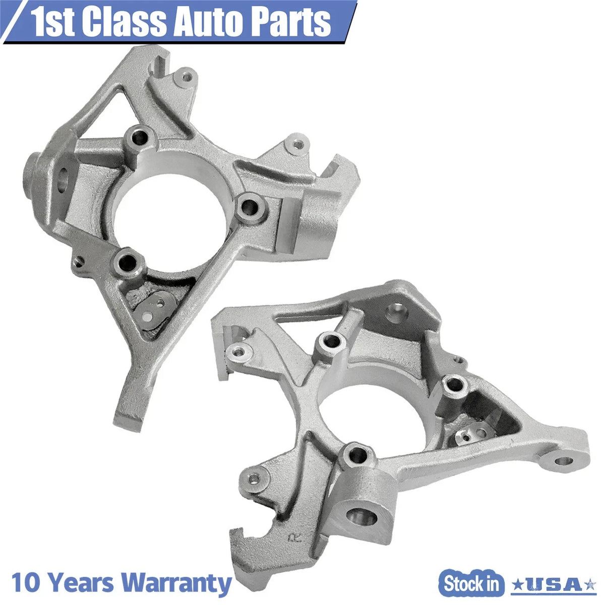 Pair Front Steering Knuckles for Jeep Grand Cherokee Wrangler (1990–2006)
