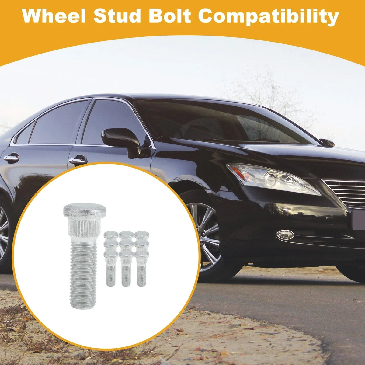 Wheel Lug Studs M12x1.5 - Set of 10 for Lexus ES 2006-2025