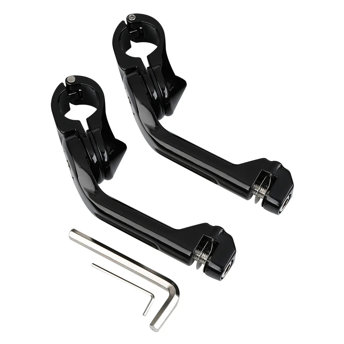Highway Footpeg Mount 1 1/4" Long Adjustable Angled for Harley