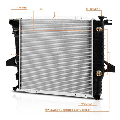 Aluminum OE Style Radiator for Ford Ranger/Mazda B2500 (1998–2001) DPI-2172