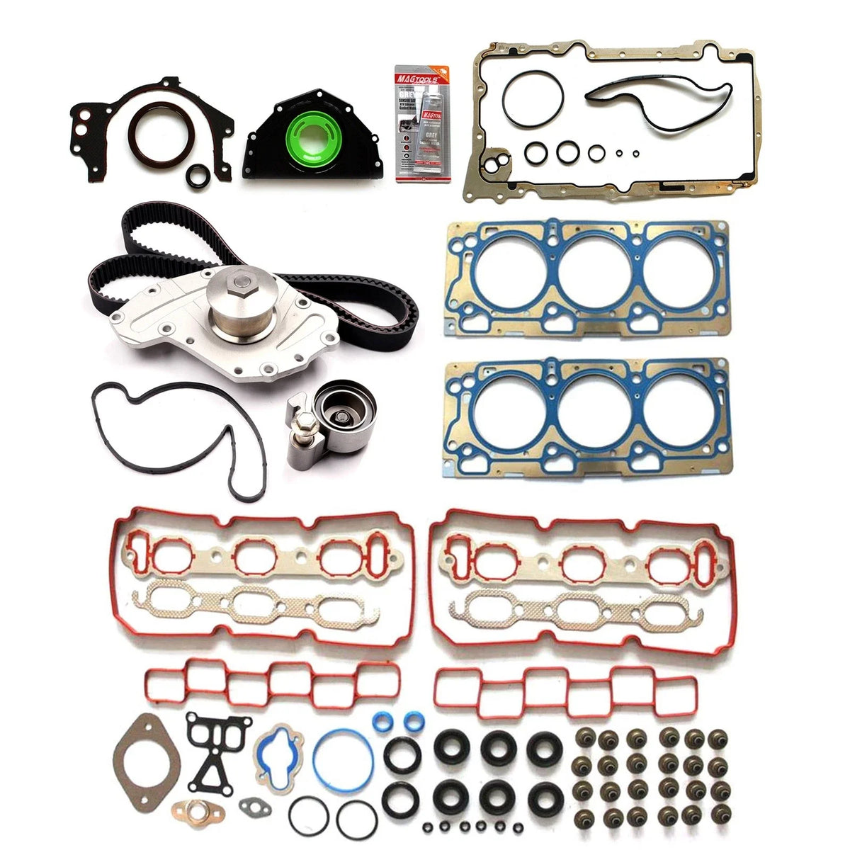 Full Gasket Set with Timing Belt & Water Pump for Chrysler Sebring 2007–2009