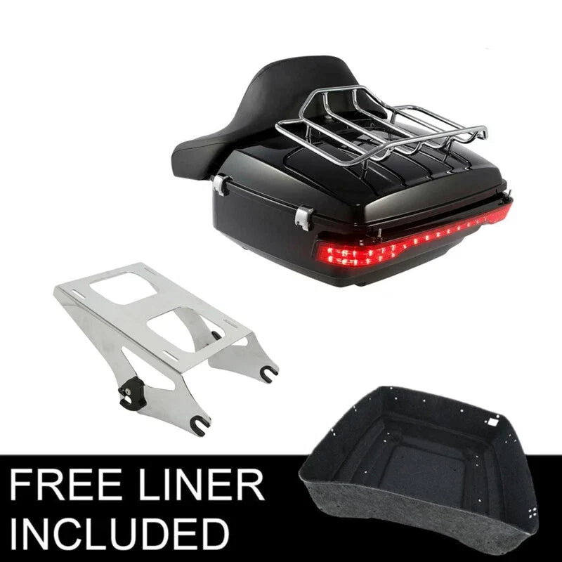 LED Light Mount for Backrest Rack - Harley Touring (2014-2026)