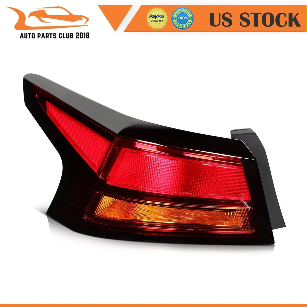 Outer Brake Tail Light Assembly for Driver Side Nissan Altima 2019-2022