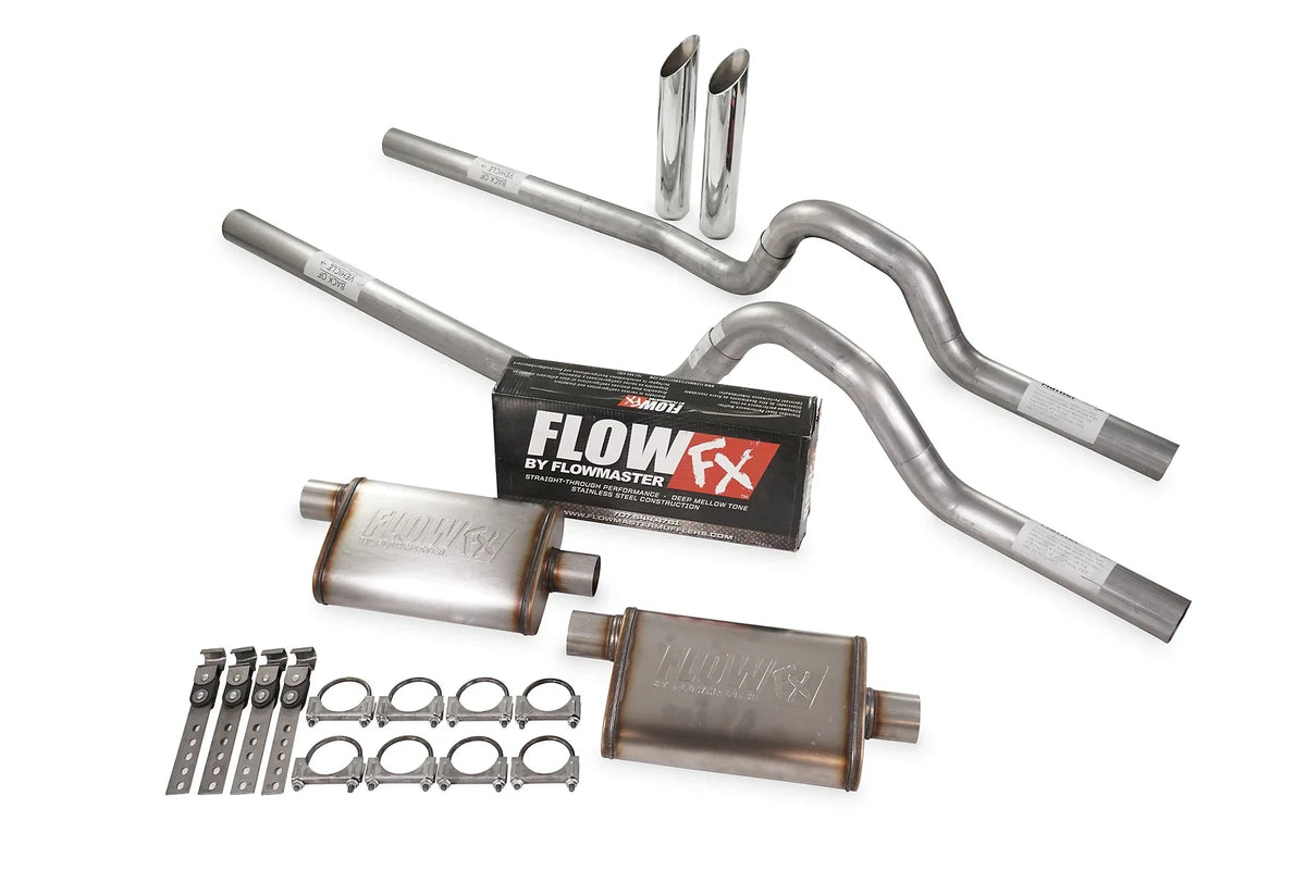 2.5" Flowmaster Flow FX Dual Exhaust Kit for GM C/K 10 1981-1987