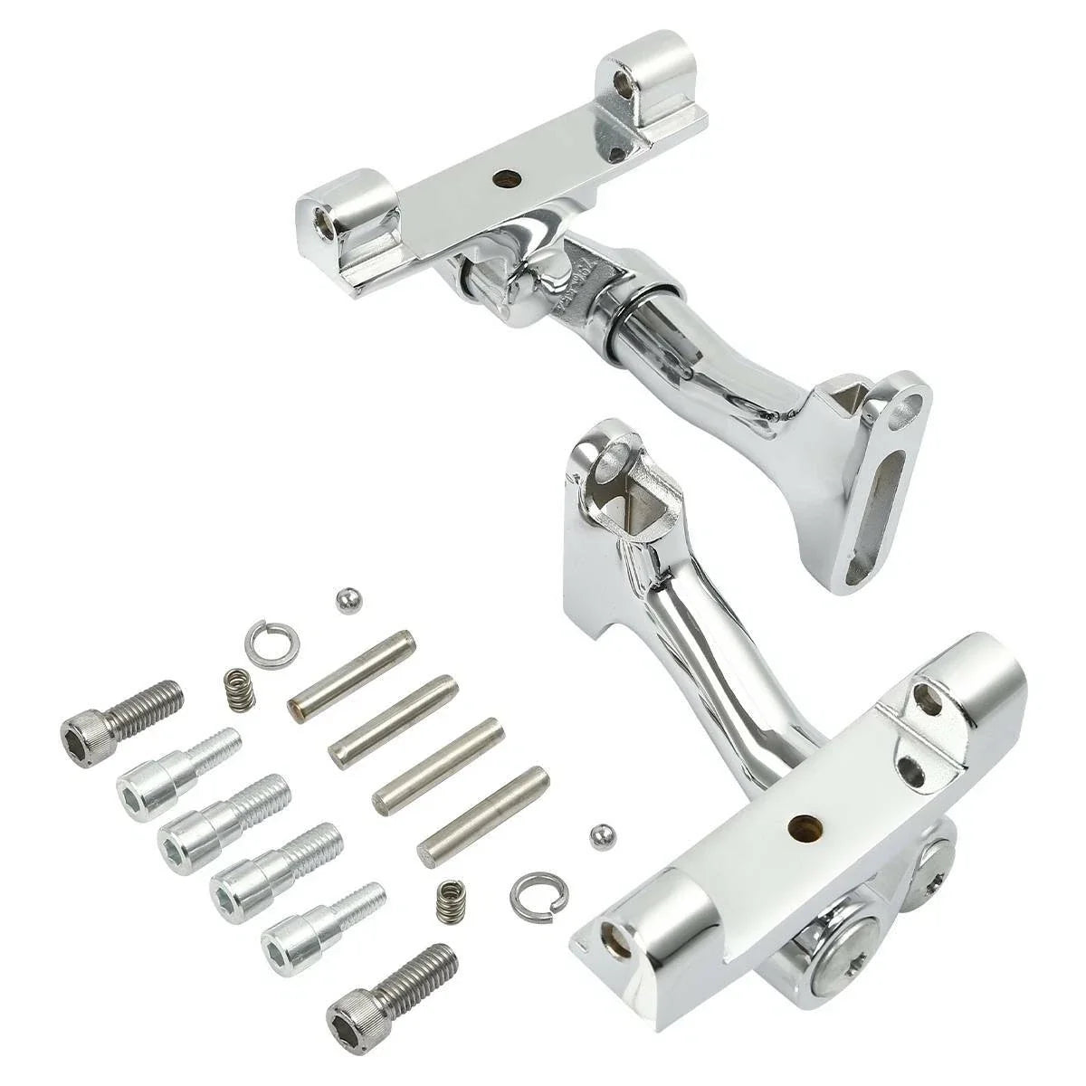 Footboard Mount Adjustable Chrome/Black for Harley Road King (1993–2025)