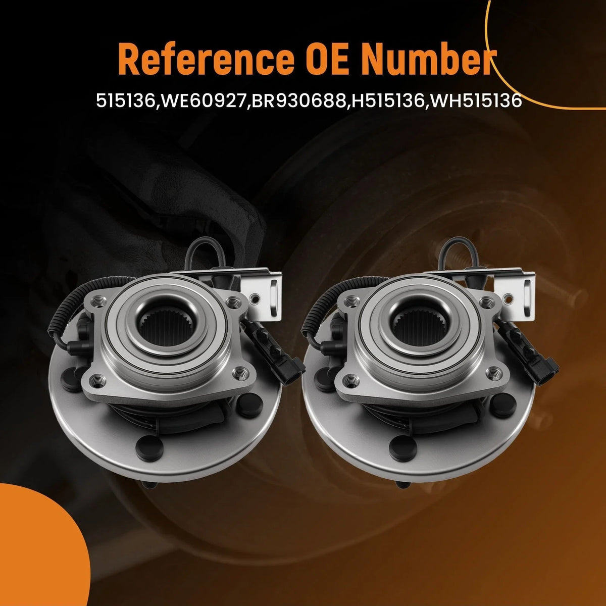Front Hub & Bearing Pair for VW Routan (2009-2012) BR930688