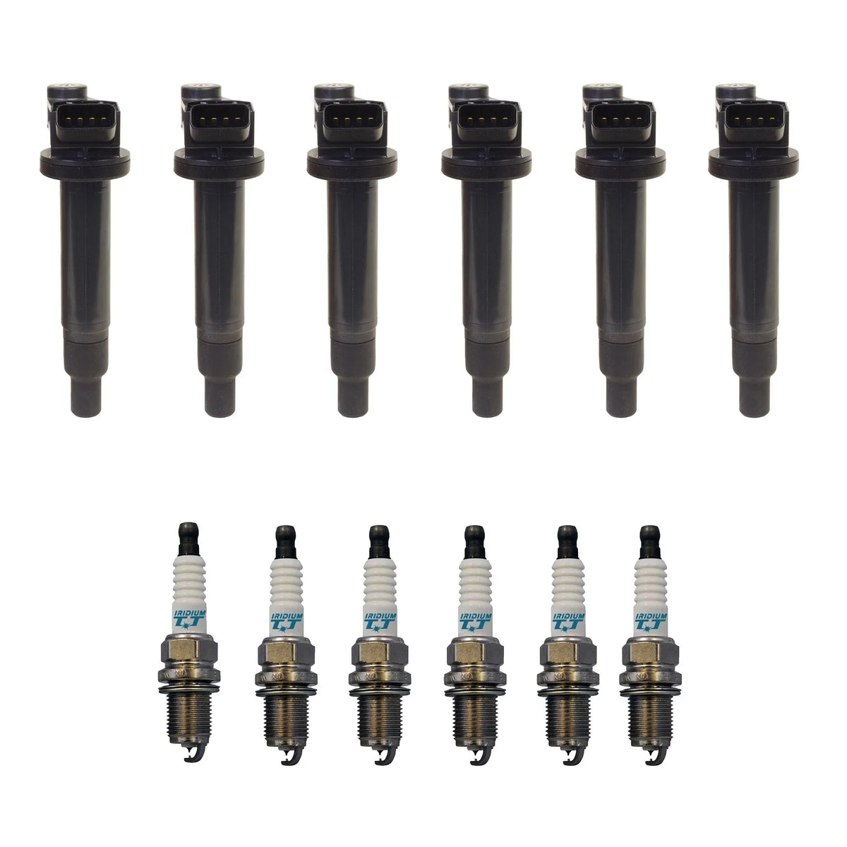 Set of 6 Ignition Coils & IridiumTT Spark Plugs for Lexus Toyota (3.0, 3.3)