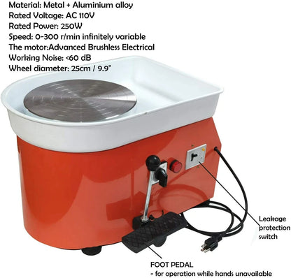 Pottery Wheel Forming Machine for Art Craf 250W/350W