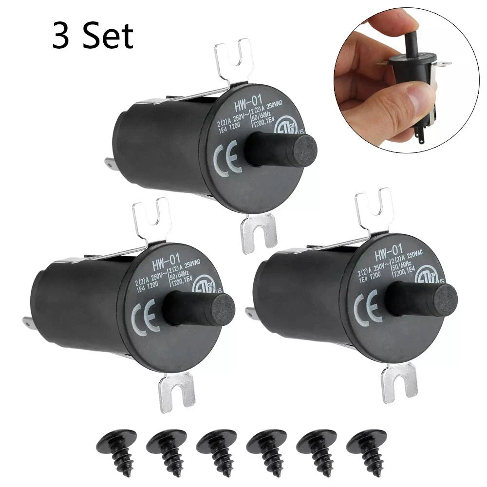 3Pcs Lid and Door Switch Set for Masterbuilt Gravity Series 560/800 (2019-2023)