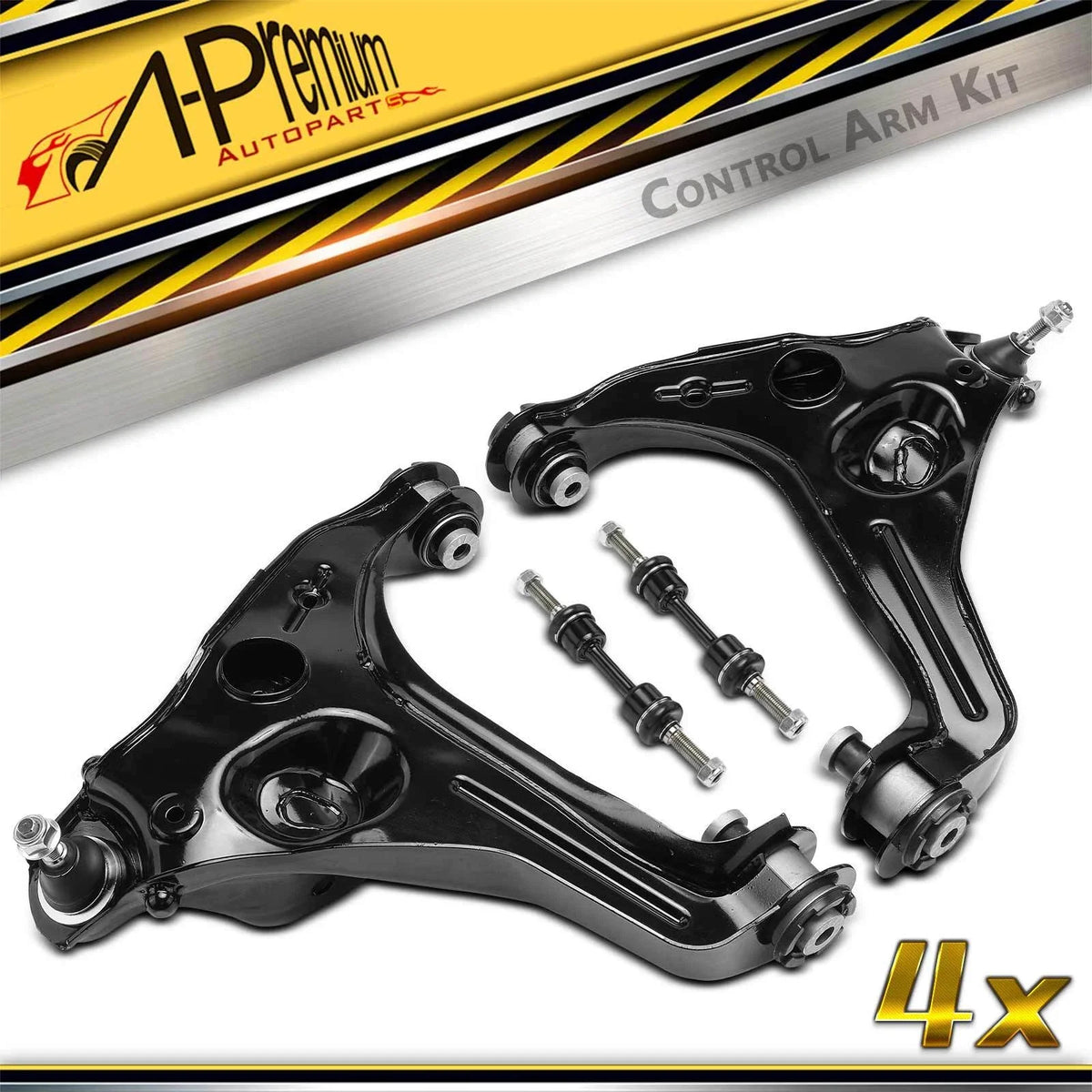 Set of 4 Front Control Arm Sway Bar Links for Ford F-150 (2009–2013)