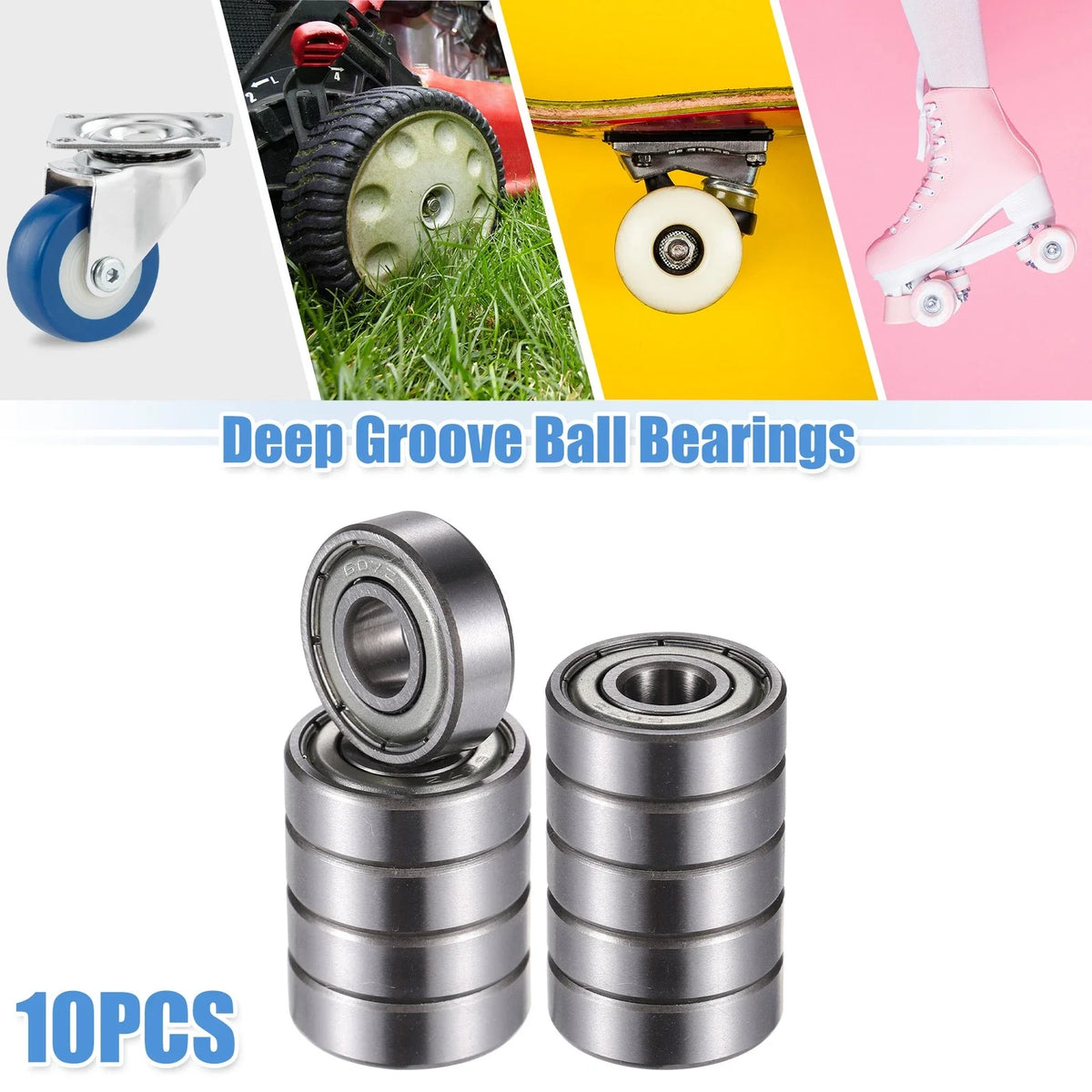 10pcs 607ZZ Deep Groove Ball Bearings for Various Models 