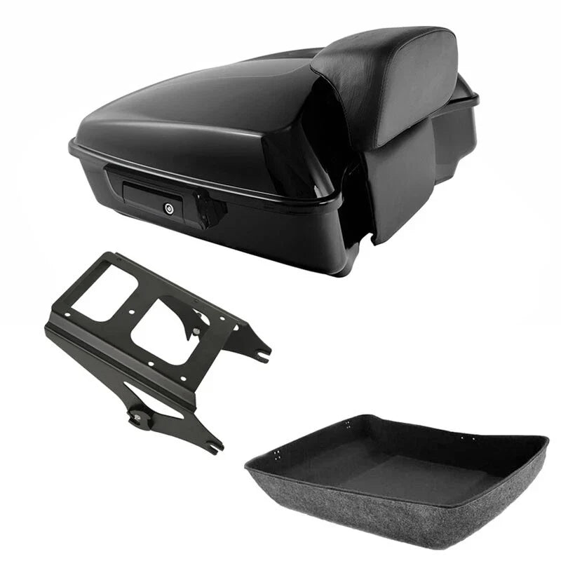 Chopped Trunk Backrest Rack for Touring Harley Electra Glide 2009-2013