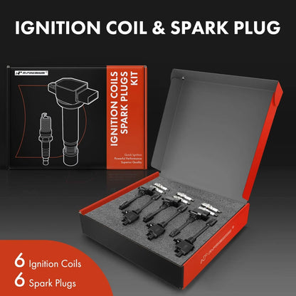 6 Ignition Coils and Iridium Spark Plugs for Infiniti I30/Nissan Maxima