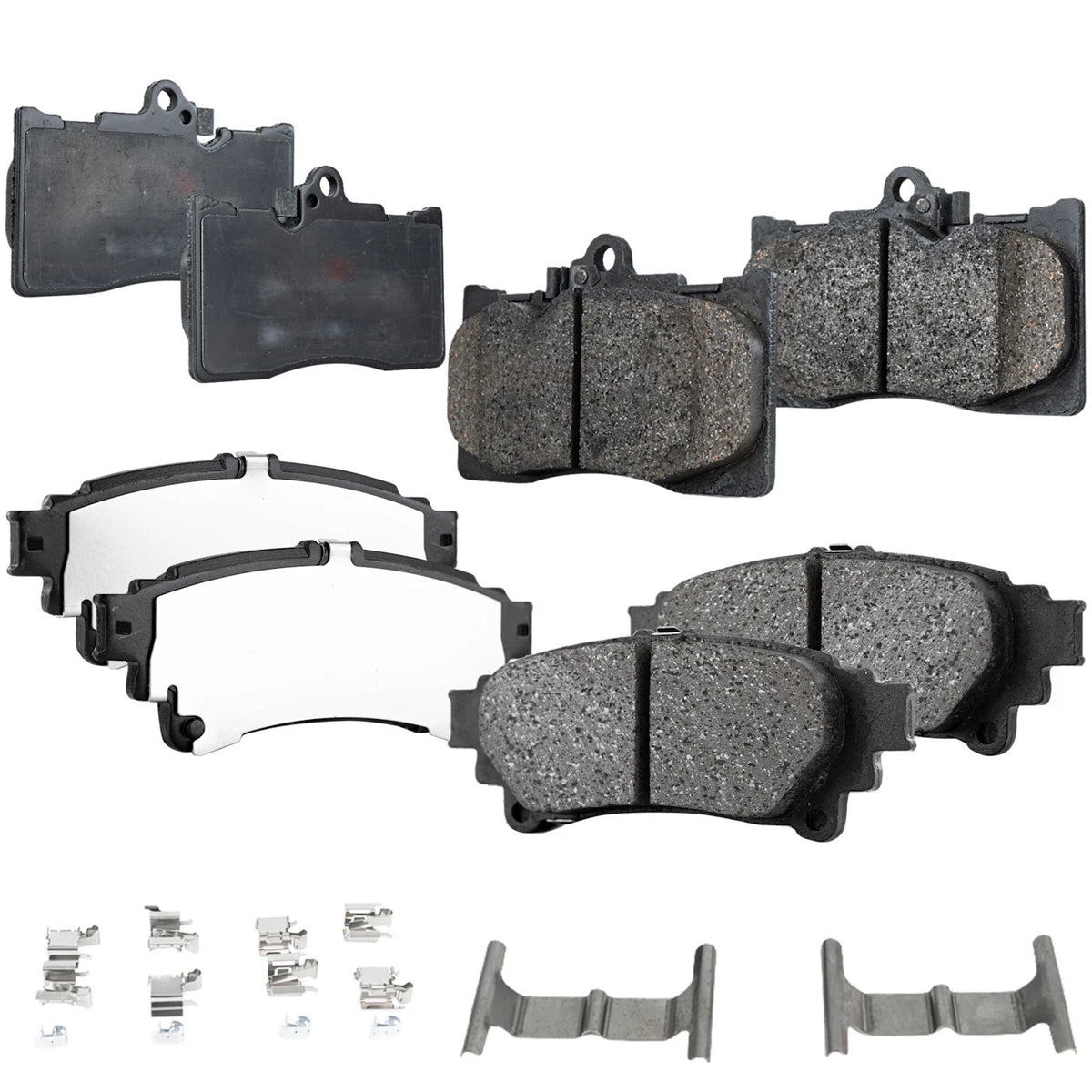 Set of 4 Front & Rear Brake Pads for Lexus IS300 IS350 (2018–2020)