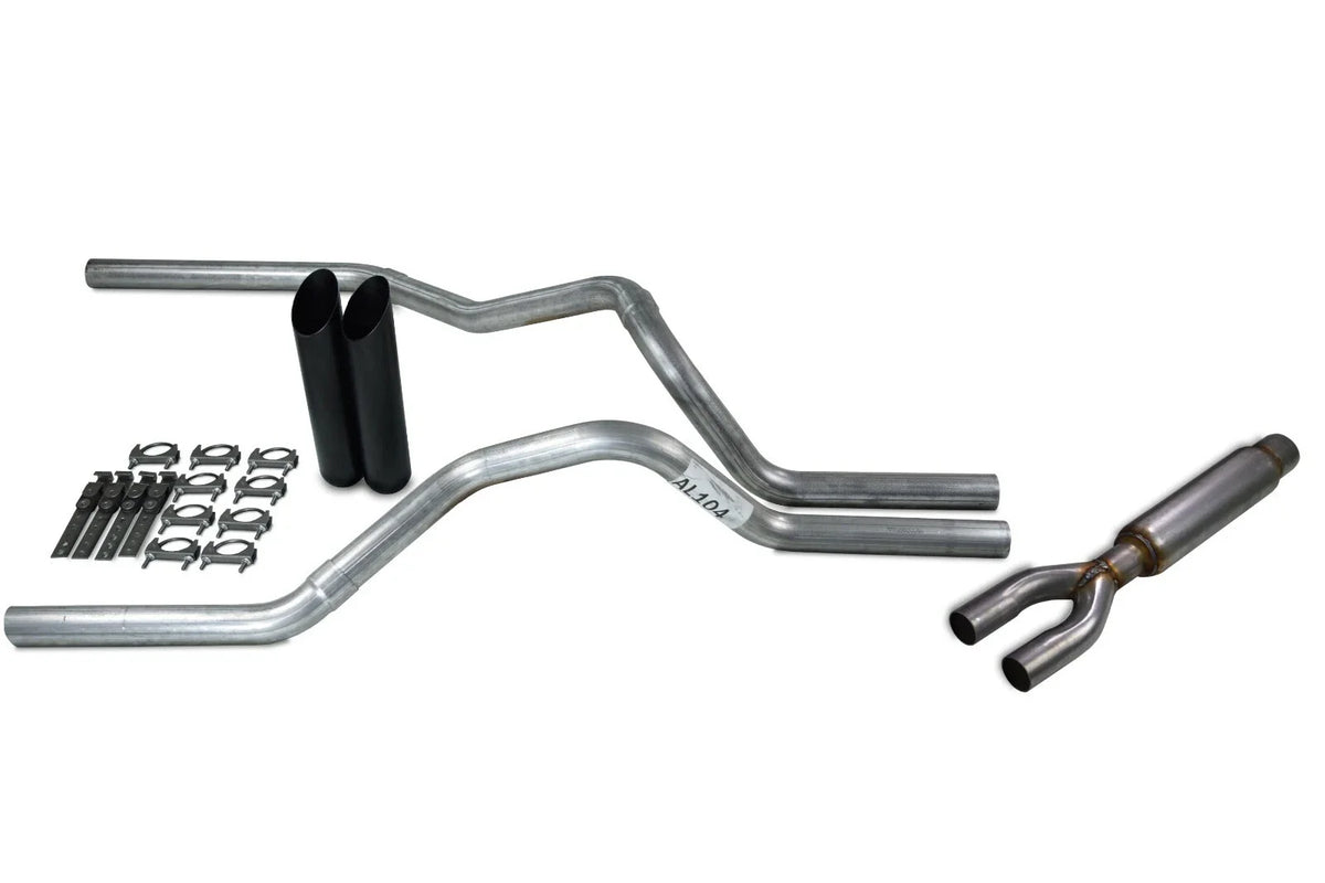 Dual Exhaust Kit 2.5" with Glasspack Black Tip for Ford F150 2015-2020
