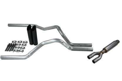 Dual Exhaust Kit 2.5" with Glasspack Black Tip for Ford F150 2015-2020