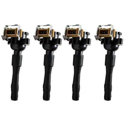 Set of 4 Ignition Coils for BMW X5 (2000–2003) 740iL (1996–2001)
