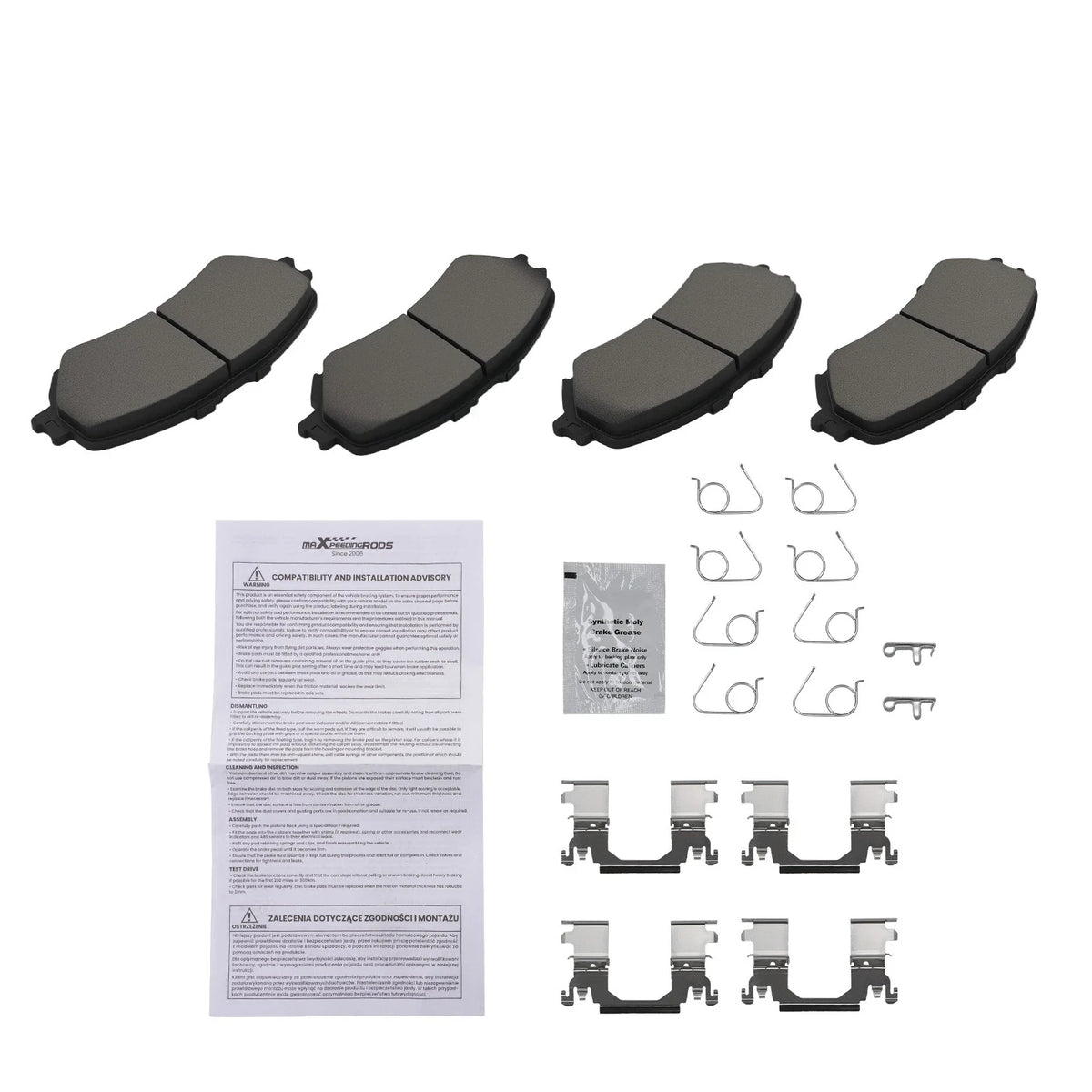 D1737 P1737 Front Brake Pads Set for Nissan Rogue Qashqai 2014-2019