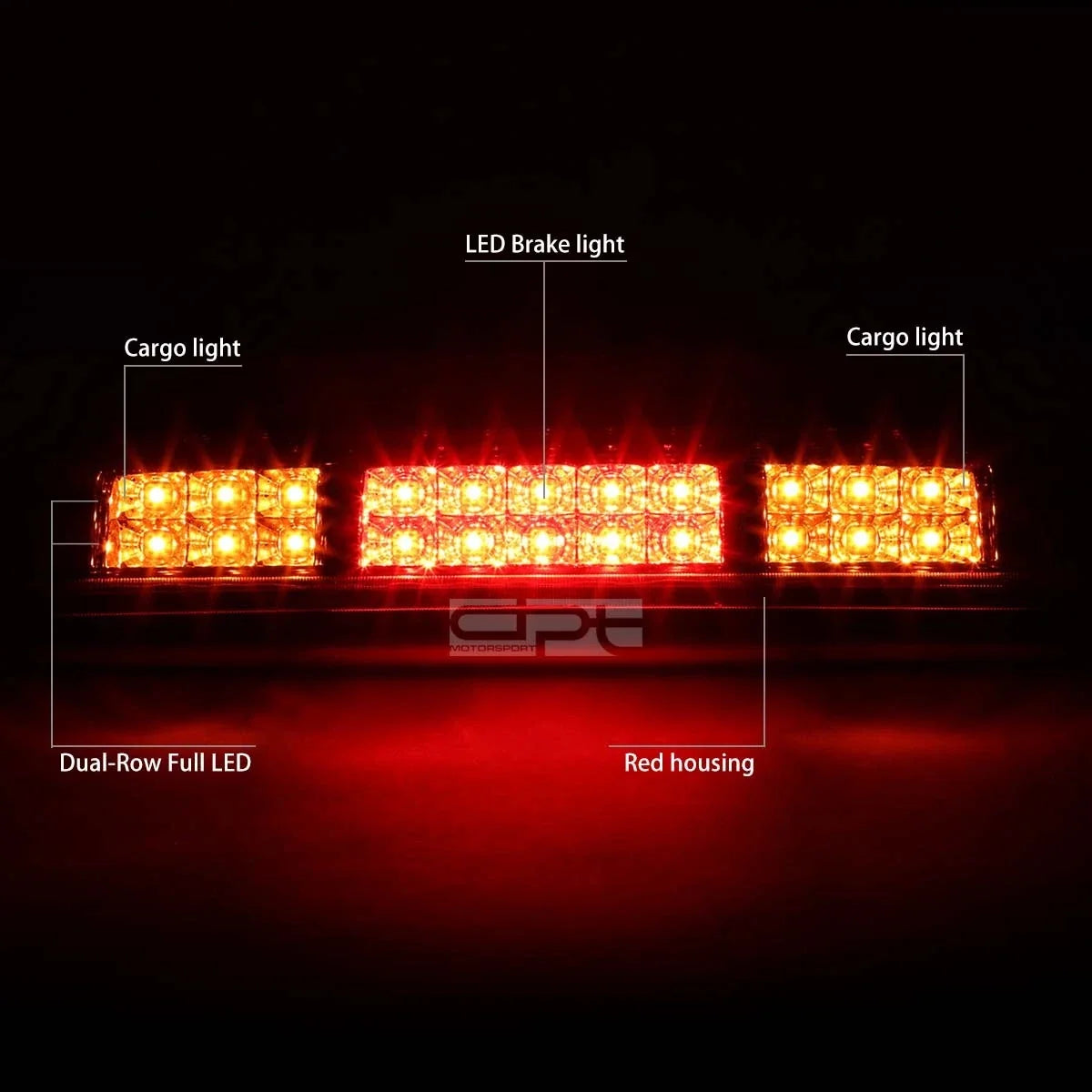 Dual Row LED Third Brake Light for Ford F150 (2004–2008)