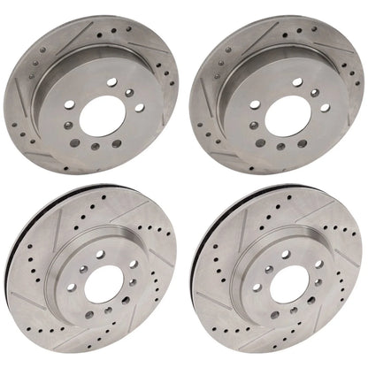 Front Brake Disc Rotors & Rear for 2006-2007 Chevy Impala Monte Carlo