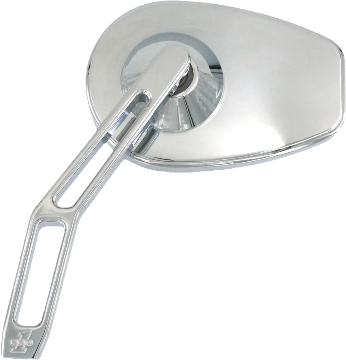 Pro One Micro Mirror V2 Cut Stem Left Chrome for Harley Indian Metric Cruisers