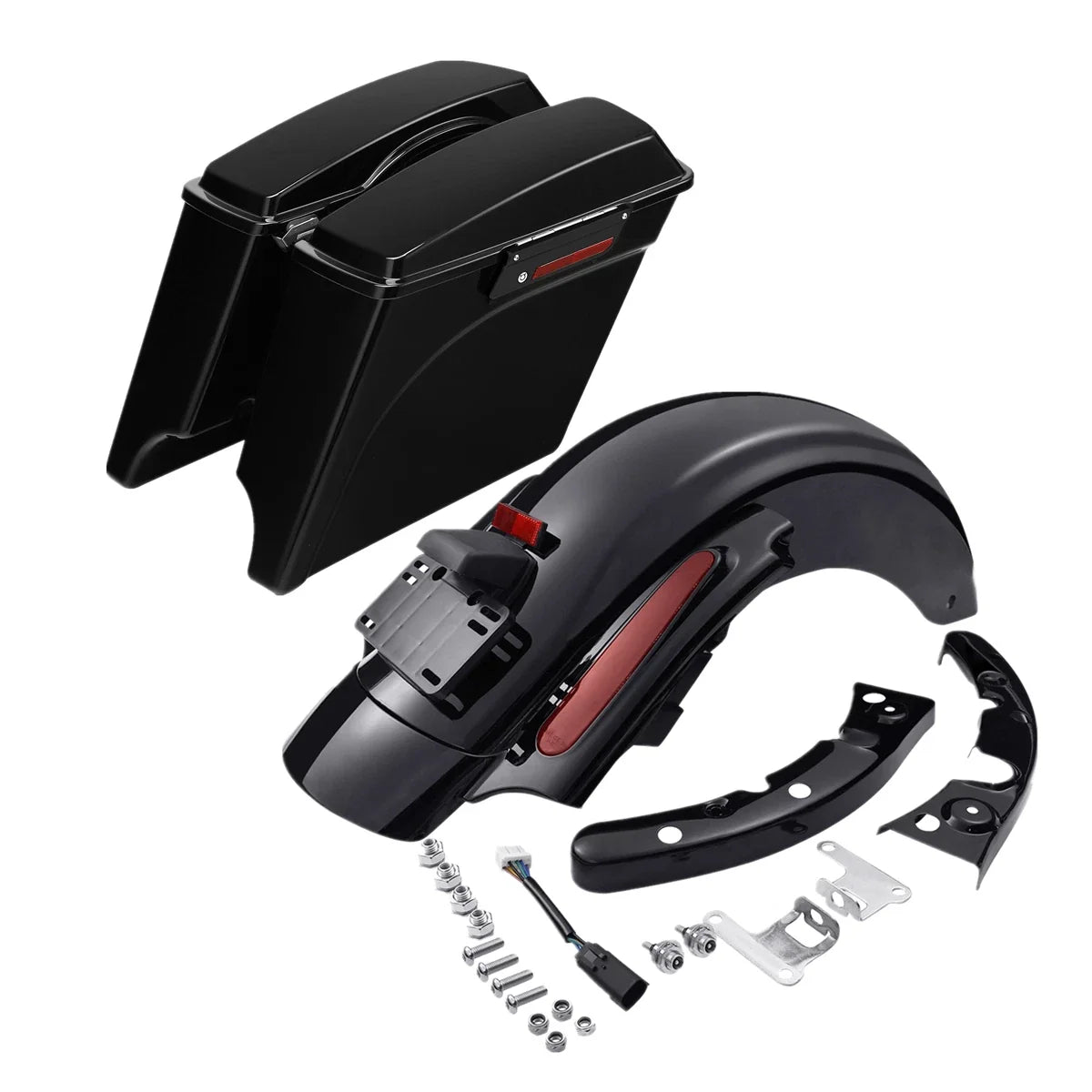 5" Stretched Hard Saddlebags for 2009-2013 Harley CVO Road Glide
