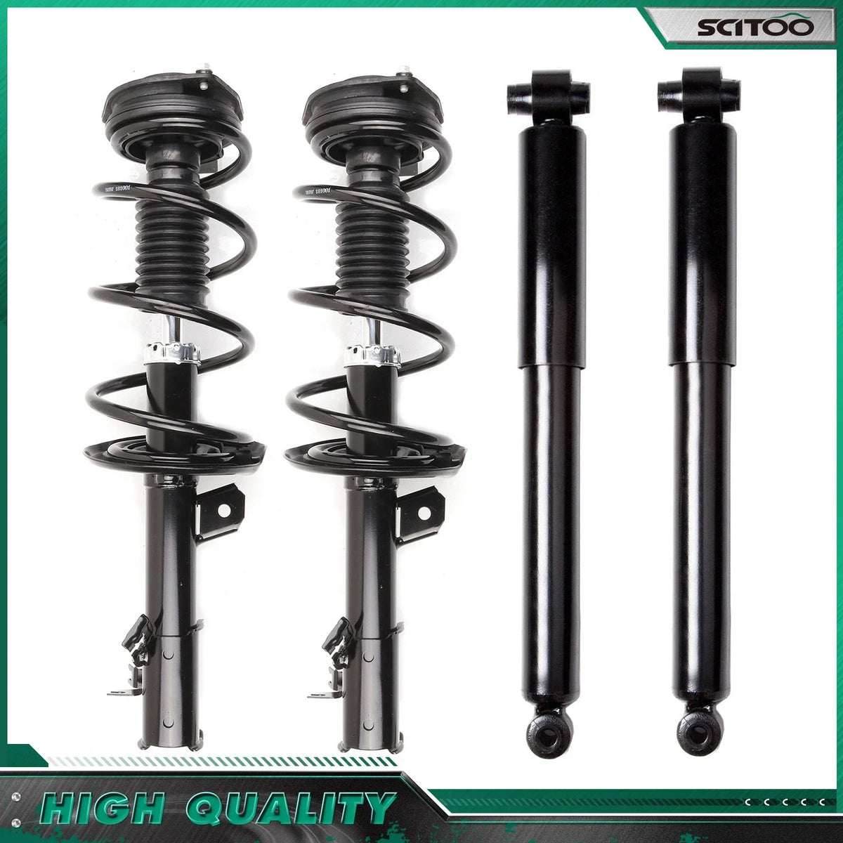 Complete Struts with Shock Absorbers and Springs for Nissan Rogue 2012-2015