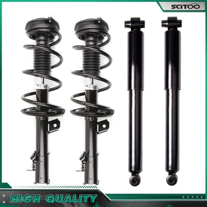 Complete Struts with Shock Absorbers and Springs for Nissan Rogue 2012-2015