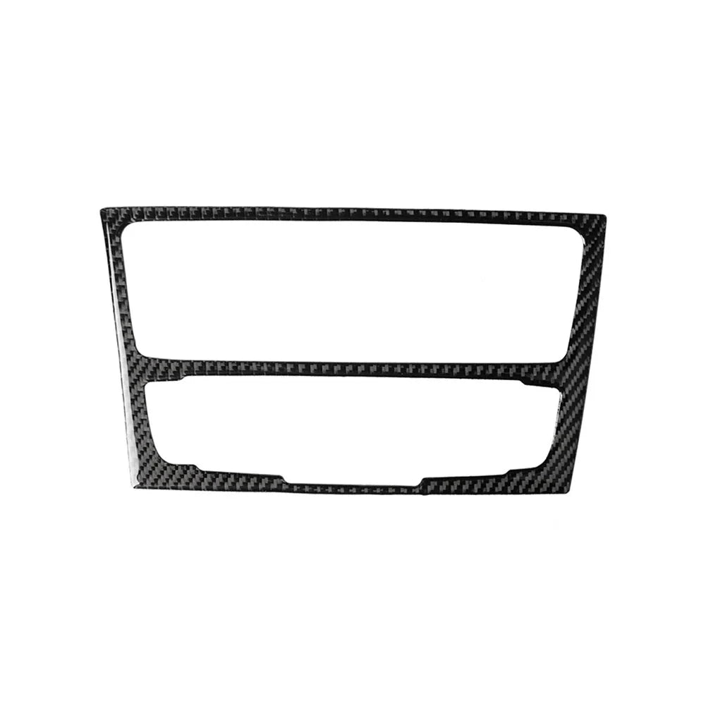 Carbon Black Console CD Panel Trim for Audi A4 A5 Q5 B8 B7 (2009–2016)