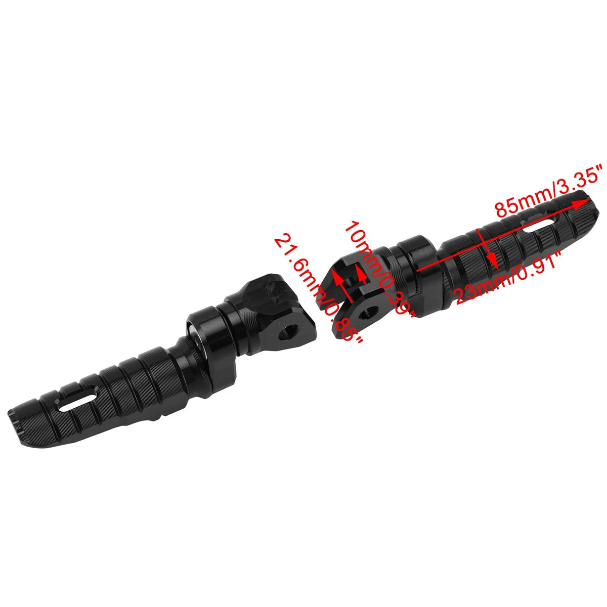 Front Footrests Foot Pegs for Indian FTR1200 (2019–2025) Black