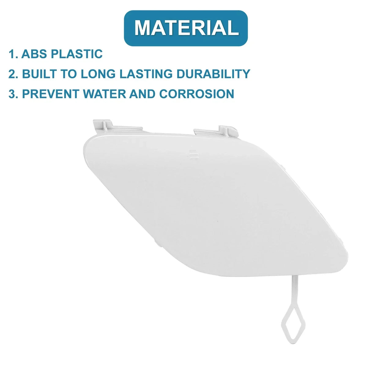 Bumper Tow Hook Cover Front Right for Mercedes-Benz E400 (2014-2016) White