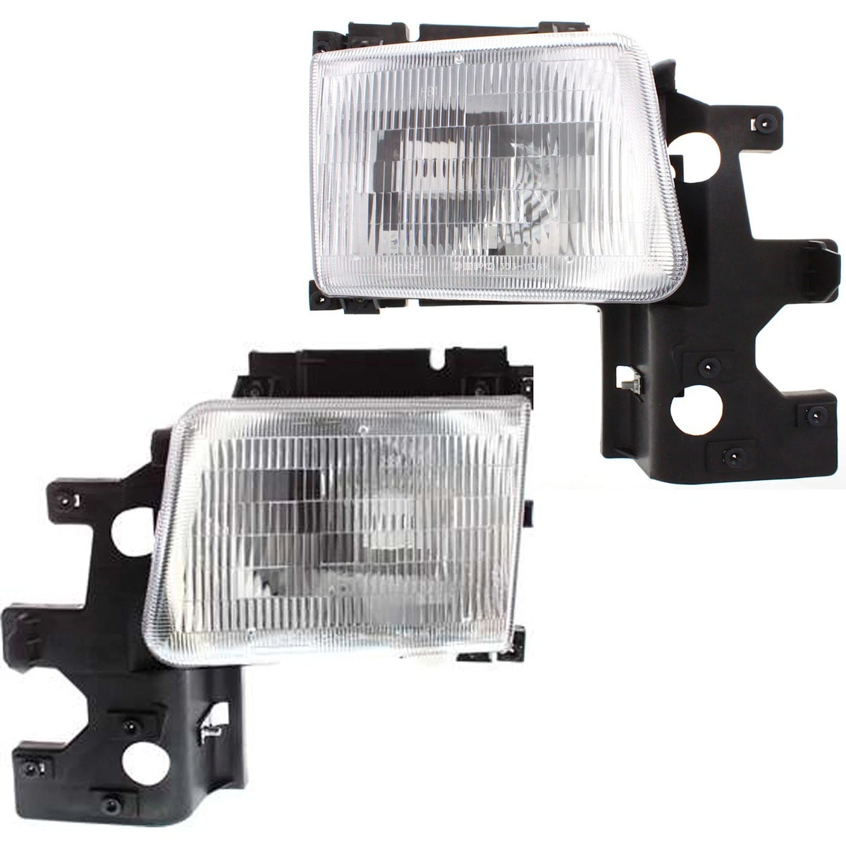 Halogen Headlight Set for Dodge B2500 (1995–1997) Left & Right w/ Bulbs