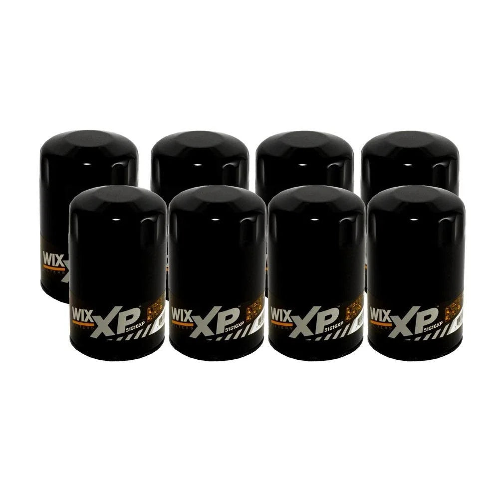 Set of 8 Wix 51516XP Engine Oil Filters for (Spin-On)