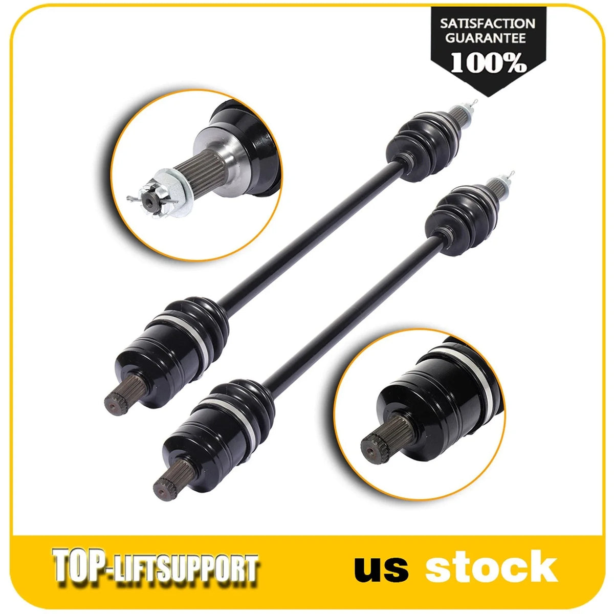2X Front CV Axle Assembly for Polaris RZR 4 XP 1000 (2015–2019)