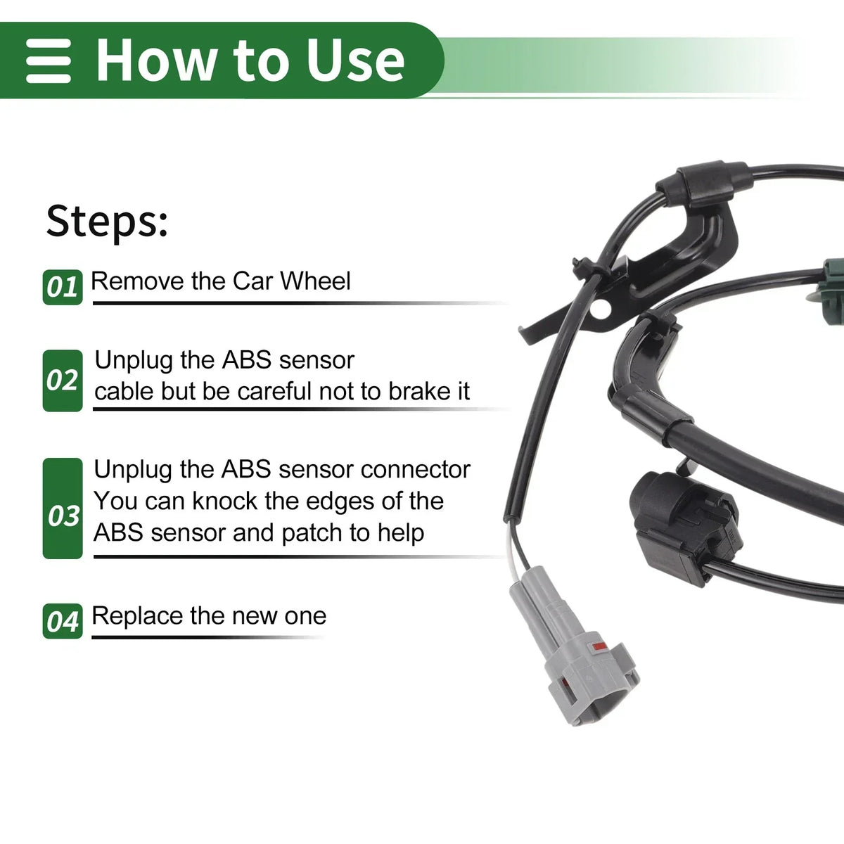 ABS Wheel Speed Sensor for Lexus GX460 (2010-2020) Front Left