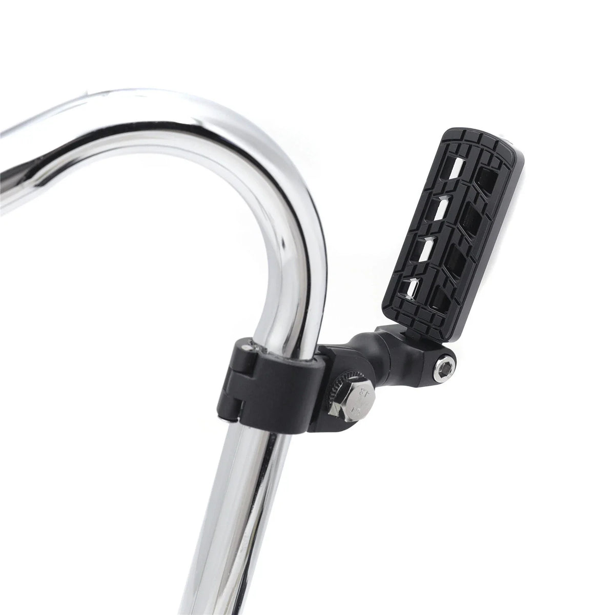 1.25" Black CNC FootPeg with 3" Mounting Bracket for Harley Softail