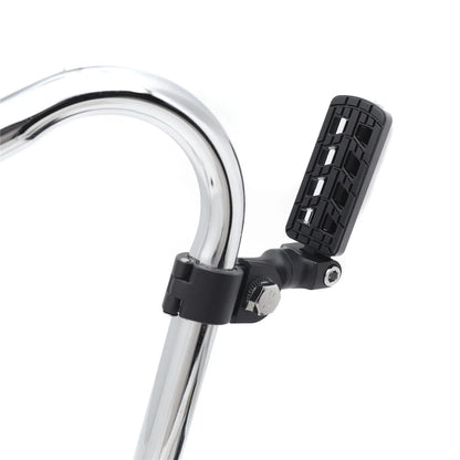 1.25" Black CNC FootPeg with 3" Mounting Bracket for Harley Softail