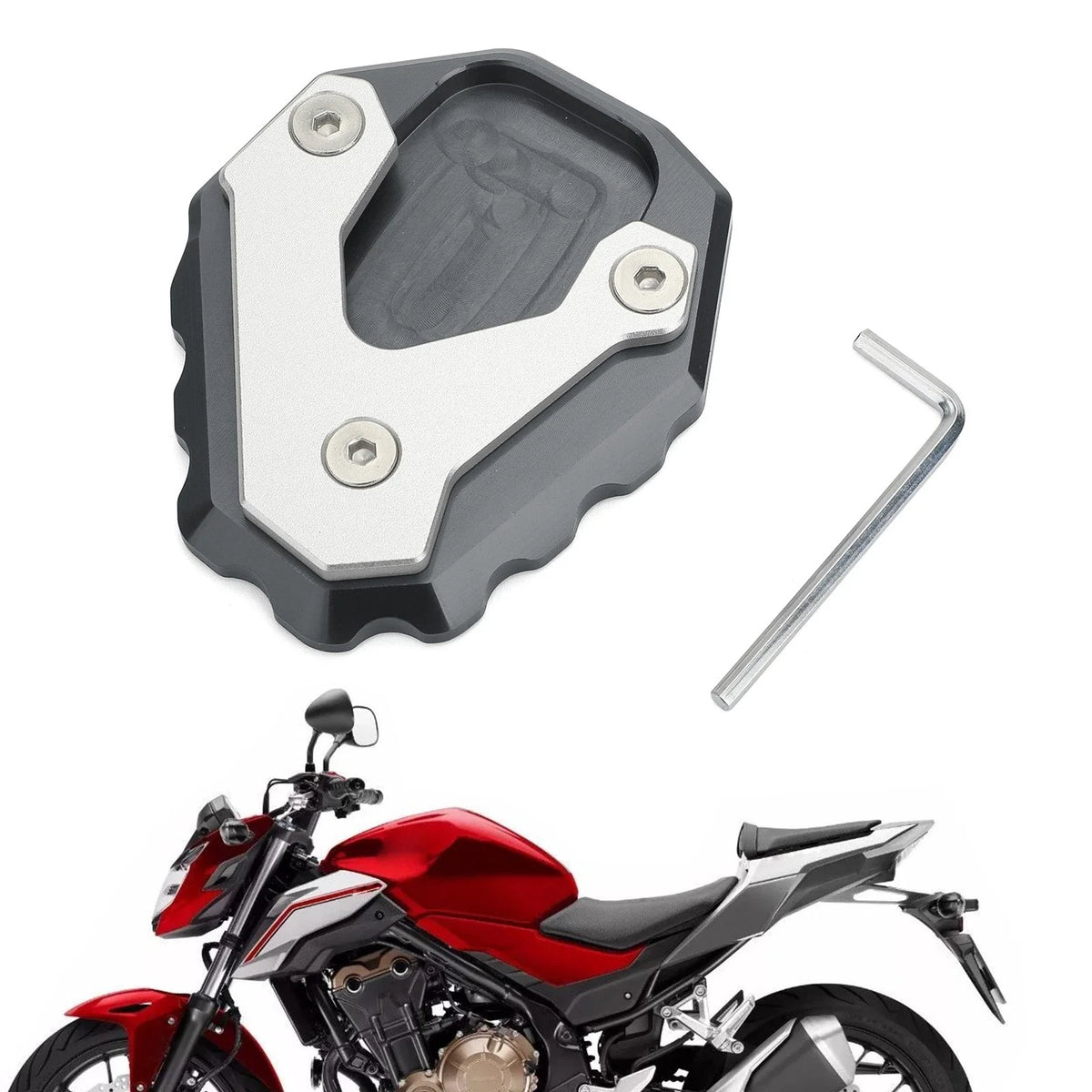 Side Stand Extension - Titanium for 2019 Honda CB500X