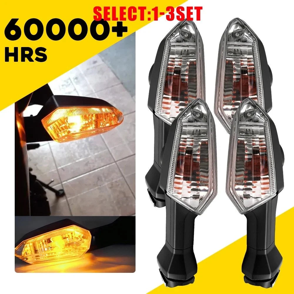Blinker Clear Lens Turn Signal Indicator for Kawasaki Z800 Z750 (2014-2017)