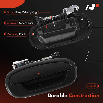 Rear Right Black Door Handle for Ford F150 (2001 to 2003)