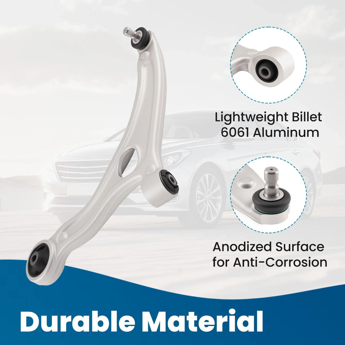 Front Left Control Arm for Hyundai Azera (2015–2017) K622367 MS901180