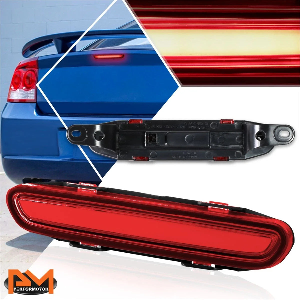 3D LED Tail Brake Light Bar for 2006–2010 Dodge Charger
