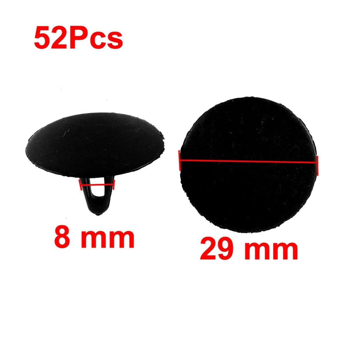 52Pcs Panel Bonnet Insulation Lining Pad Fastener Clip for Toyota 