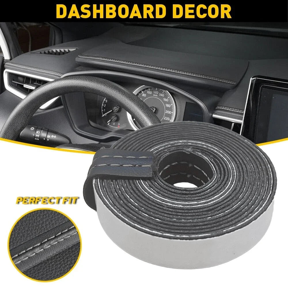 PU Leather Dash Trim Compatible with Toyota Hilux N70 2005-2015